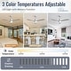 preview thumbnail 86 of 86, Sofucor 48/52 Inch Ceiling Fan with Light, Solid Wood Blades for Living Room, Bedroom,Smart Optional