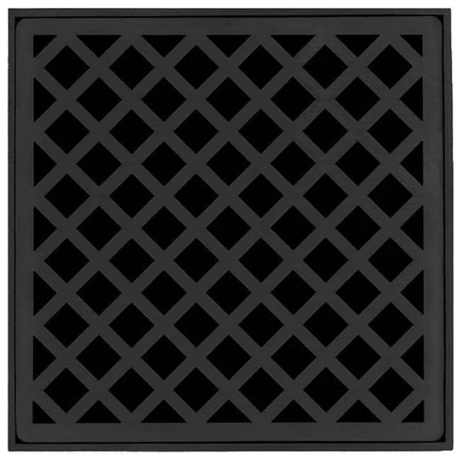 Infinity Drain XD 5-3A 5" x 5" High Flow Premium Center Drain Kit with - Satin Stainless