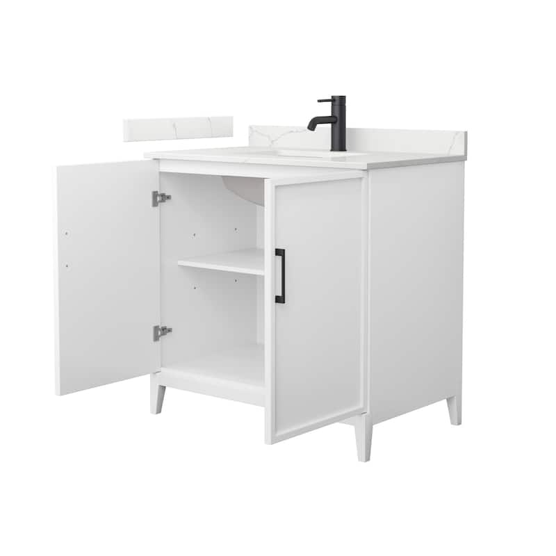 Elan 36-inch Single Vanity, Single Hole Quartz Top