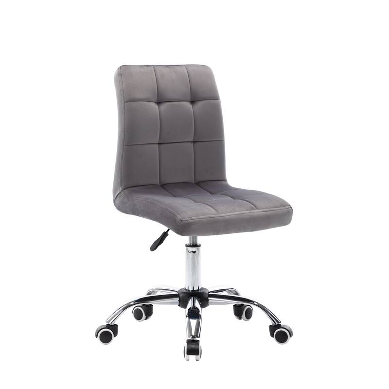 Porthos Home Palina Home Office Desk Chair, Velvet, Roller Wheels