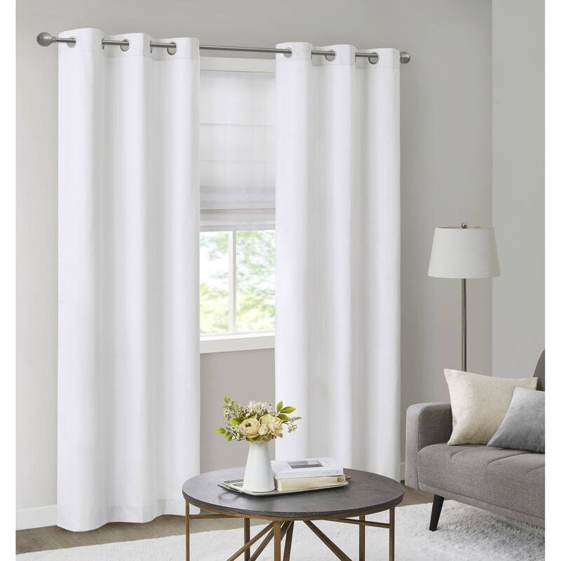 Basketweave Darkening Cordless Roman Window Shade