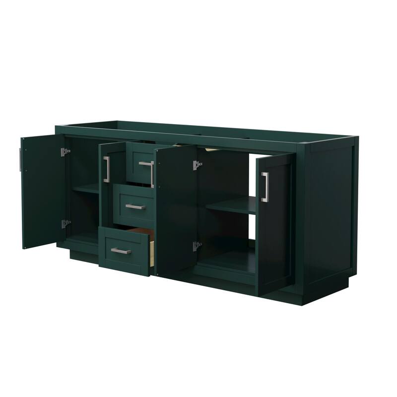 Wyndham Collection Miranda 71" Double Free Standing Vanity Cabinet