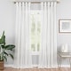 preview thumbnail 3 of 33, Vue Elements Priya Tab Top Window Curtain - 50x84 63 Inches - White