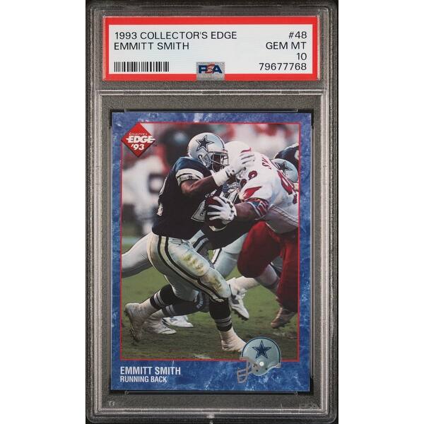Emmitt Smith 1993 Collectors Edge Football Card #48 Graded PSA 10 - 8'6" x  11'6" - Bed Bath & Beyond - 40991163