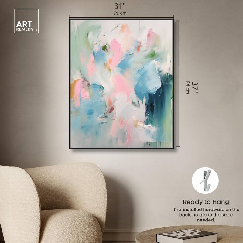Neon Breeze I Canvas by Art Remedy