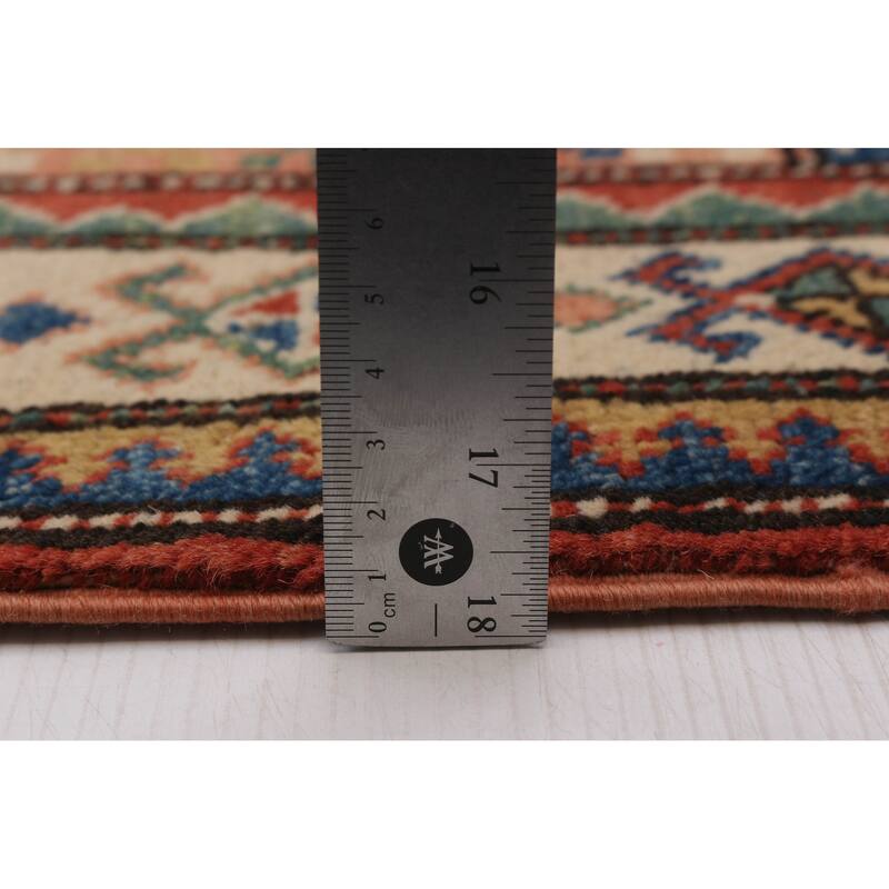 ECARPETGALLERY Hand-knotted Uzbek Ghazni Navy, Red Wool Rug - 2'8 x 9'3