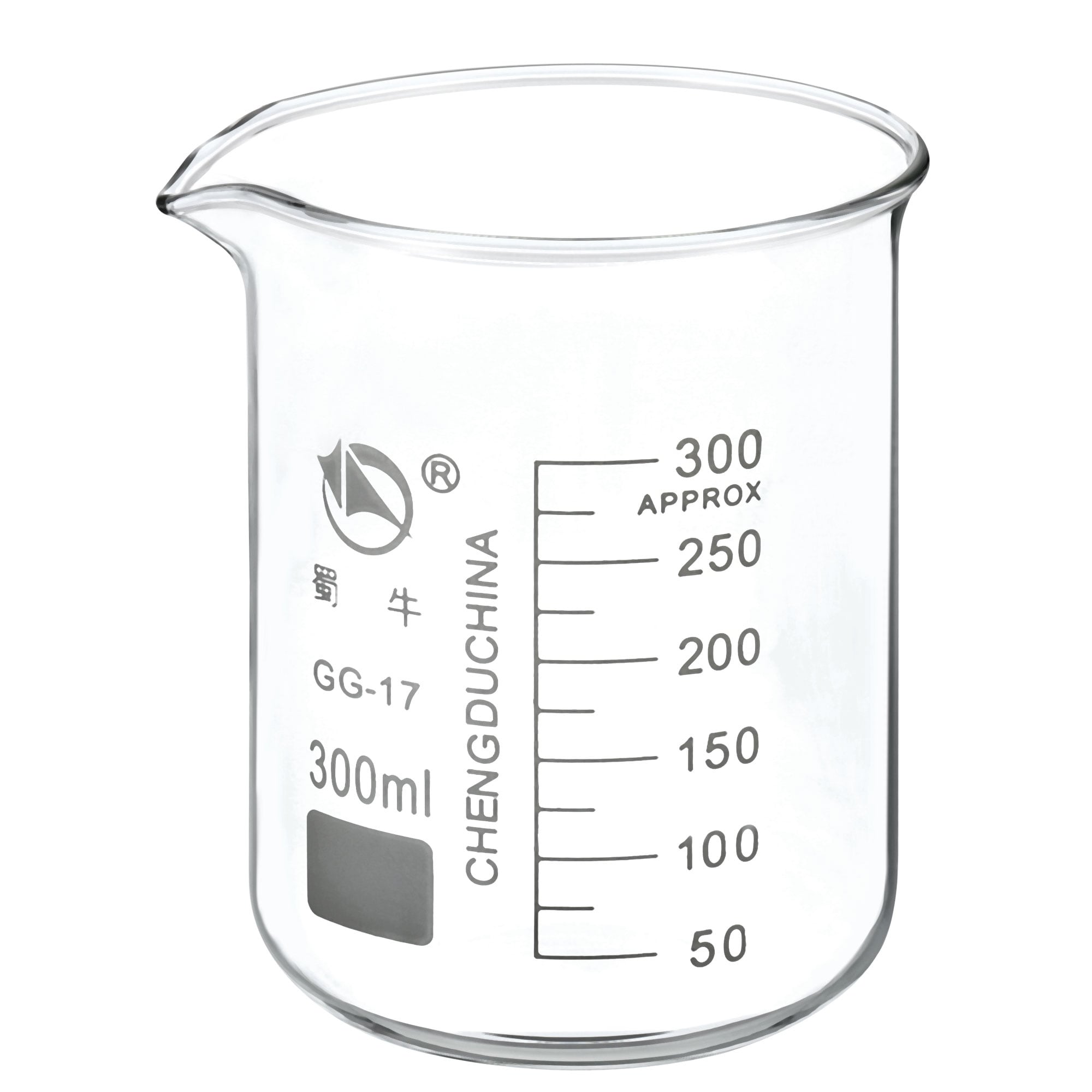 3pcs Graduated Measuring Cup Liquid Measuring Cup Glass Beaker for  Laboratory 