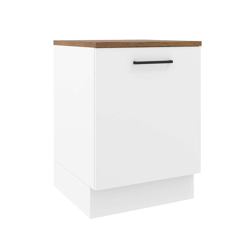 Madesa Hazel Kitchen Storage Base Cabinet 23 Inch Wide - White