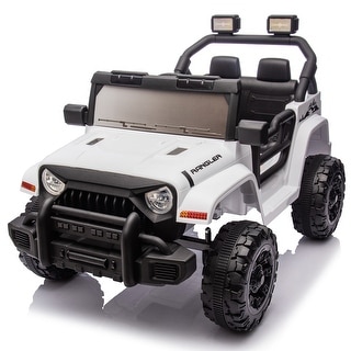 12V Kids Ride On Electric Car W/Parents Control - White