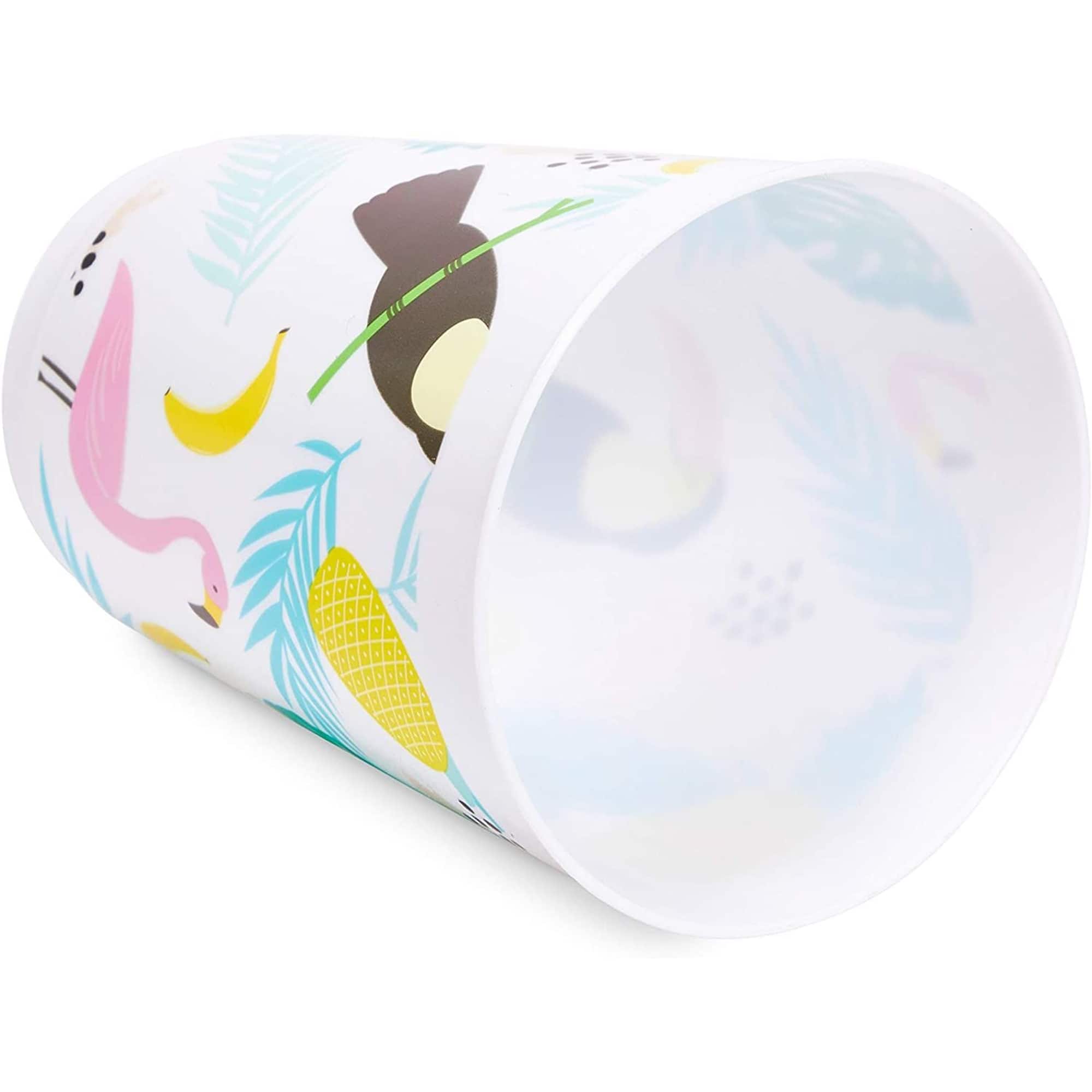 Tropical Party Supplies, Plastic Cups for Luau Birthday Decorations (16