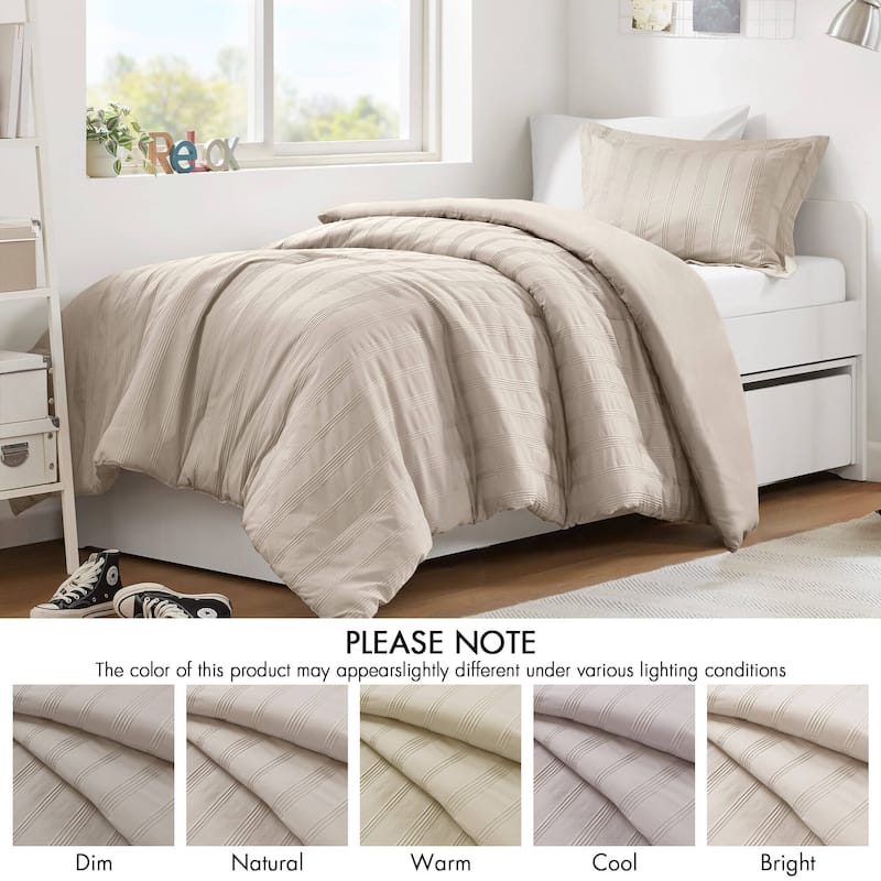 Chelsea Square Logan Woven Striped Duvet Set