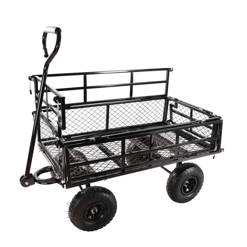 Multi-functional cart with detachable metal frame for farm and garden use