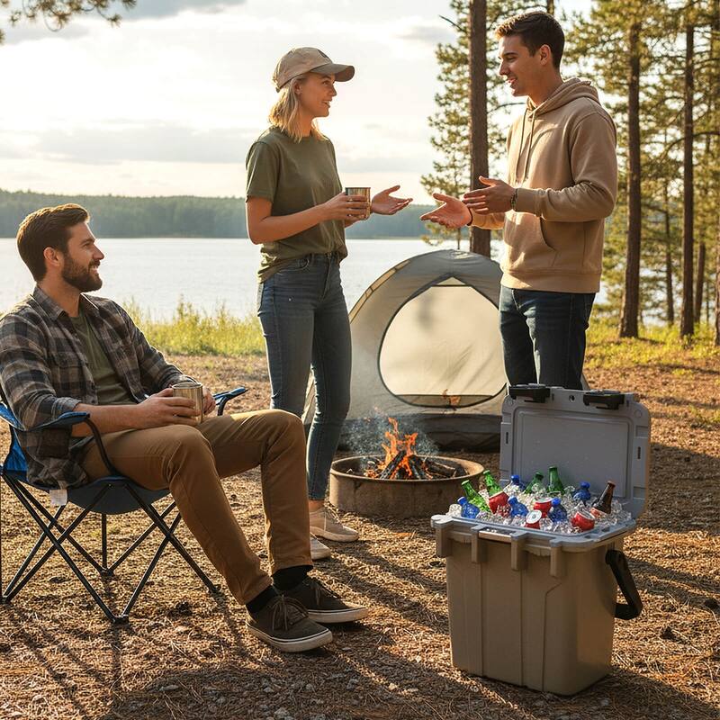 Costway 21 QT Ultra-Light Injection Molded Cooler with Swing-up Handle - See Details