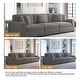 preview thumbnail 102 of 132, Corduroy Couch Modular Sectional Sofa with Pillows