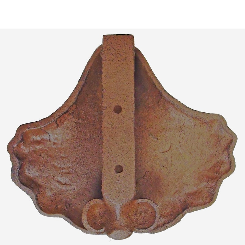 Tropical Tiki Cast Iron Sea Shell Decor Door Knocker - Brown