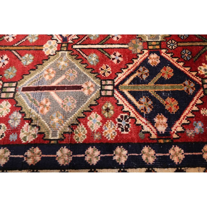 ECARPETGALLERY Hand-knotted Kayseri Vintage Red Wool Rug - 4'5 x 6'5