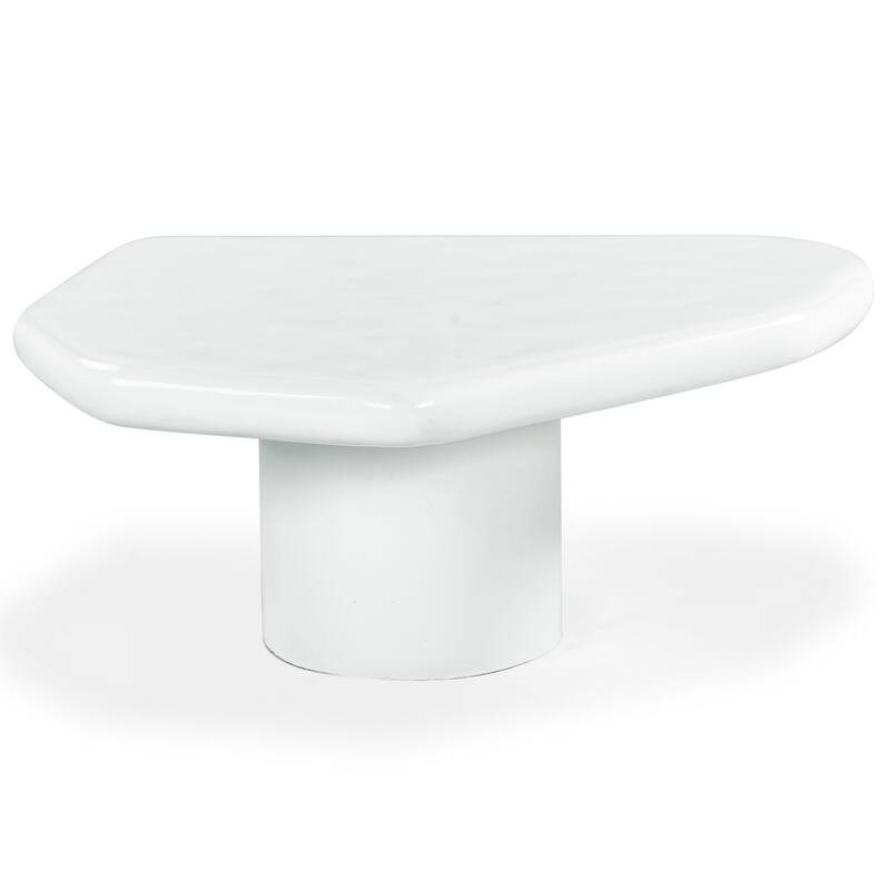 SAFAVIEH Couture Rhianna Concrete Coffee Table - 35"W x 28"D x 14"H