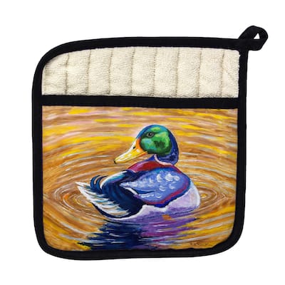 Duck Looking Pot Holder - 9x9