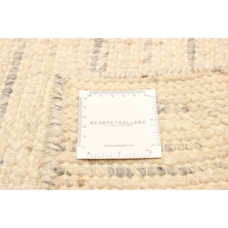 ECARPETGALLERY Braid weave Sienna Cream Wool Rug - 2'0 x 1'10