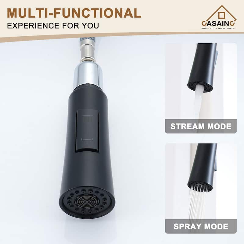 Single Handle Pull Down Sprayer Kitchen Faucet