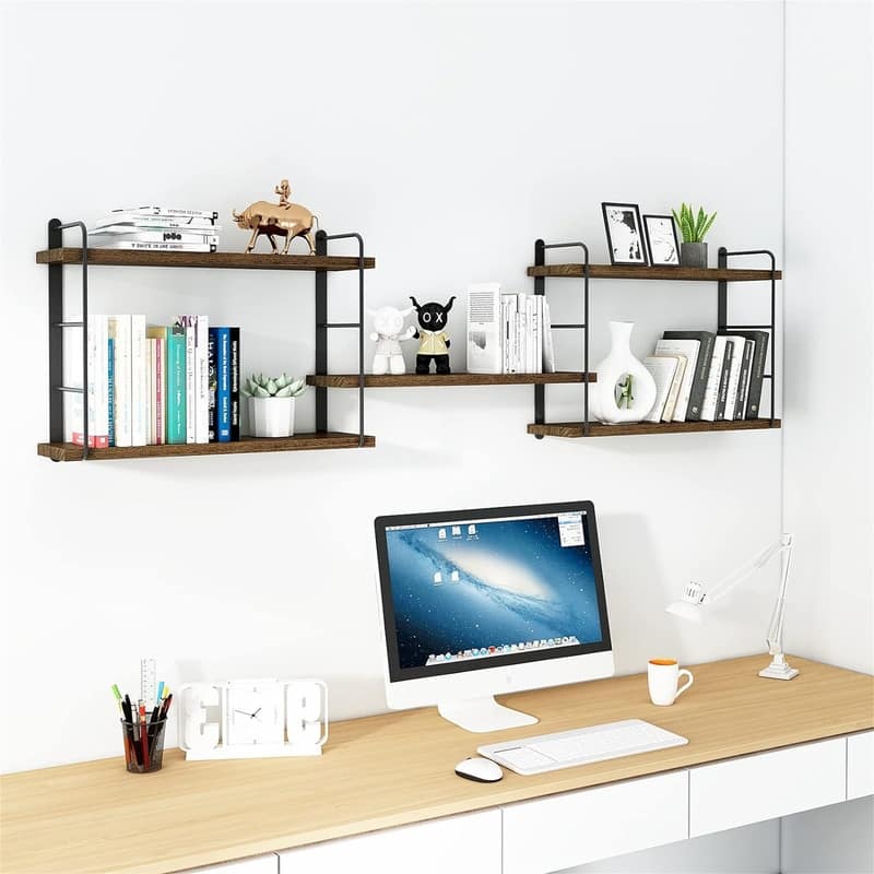 Wall Mounted Floating Shelves - 6"D x 50"W x 17"H