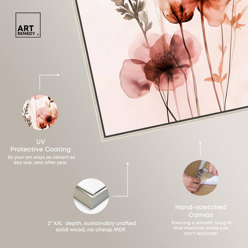 Petal Dye II Canvas by Art Remedy