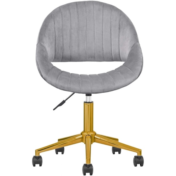 Ovios cute desk chair plush velvet office chair online