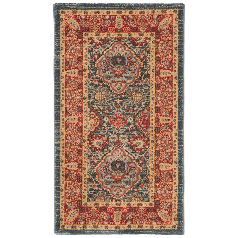 SAFAVIEH Mahal Jacquelyn Traditional Oriental Rug - 2'2" x 4' - Navy/Red