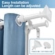 preview thumbnail 21 of 28, Modern Square Urn Adjustable Drapery Double Curtain Rod