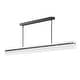 preview thumbnail 1 of 2, Maxim 21195 Spectre 62" Wide LED Linear Pendant Black / Natural Aged Brass