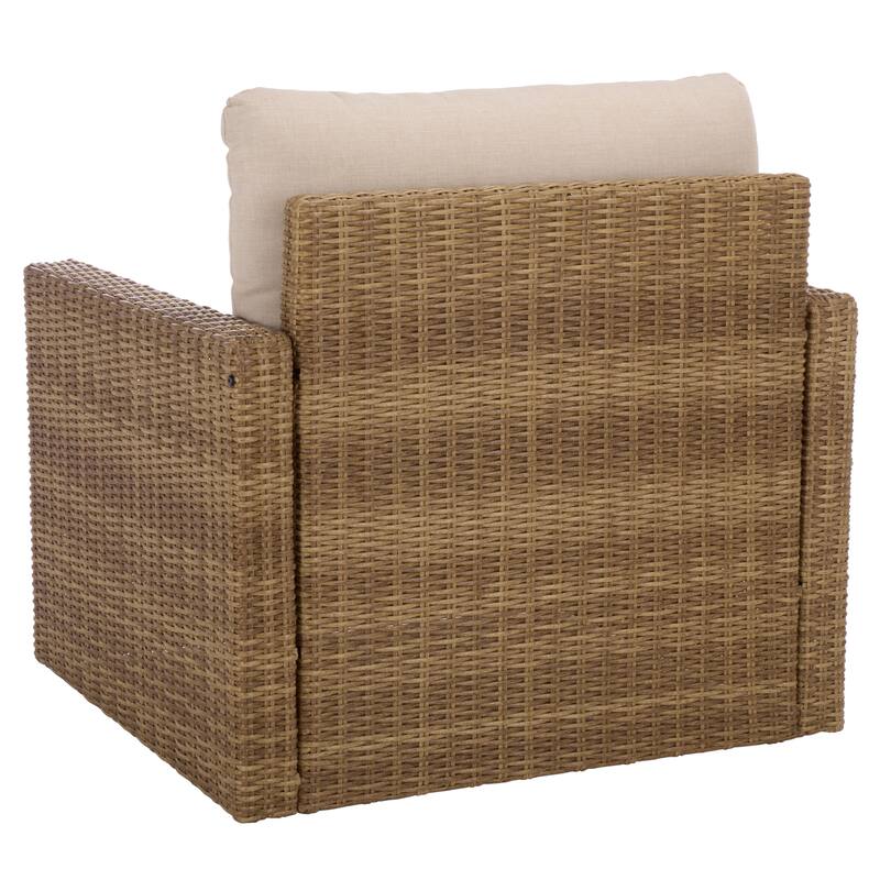 SAFAVIEH Outdoor Living Emma Armchair - 35"W x 32"D x 30"H