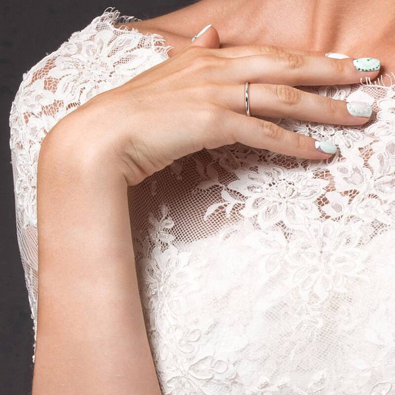 Miadora Wedding Band in 14k White Gold