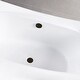 preview thumbnail 21 of 25, Kingston Brass 67-Inch Acrylic Rectangular Double Ended Freestanding Tub