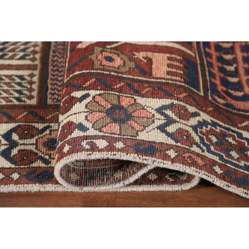 Garden Design Bakhtiari Vintage Persian Area Rug Handmade Wool Carpet - 6'9" x 10'3"