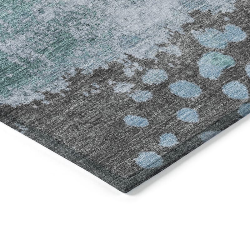 HomeRoots Abstract Transitional Rectangle Outdoor Rug