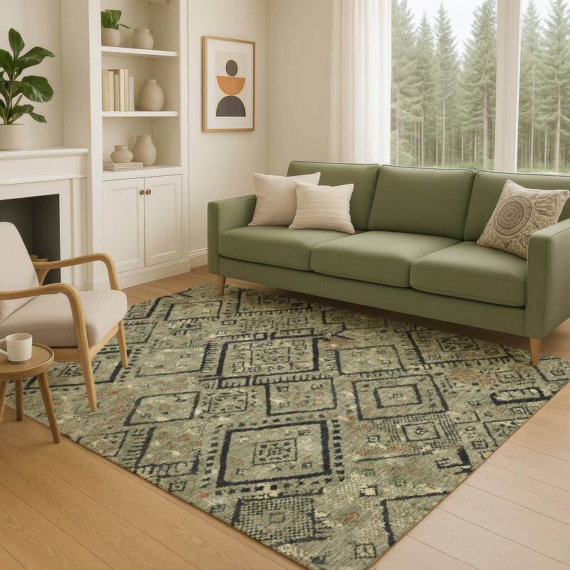 Machine Washable Indoor/ Outdoor Global Andes Chantille Rug