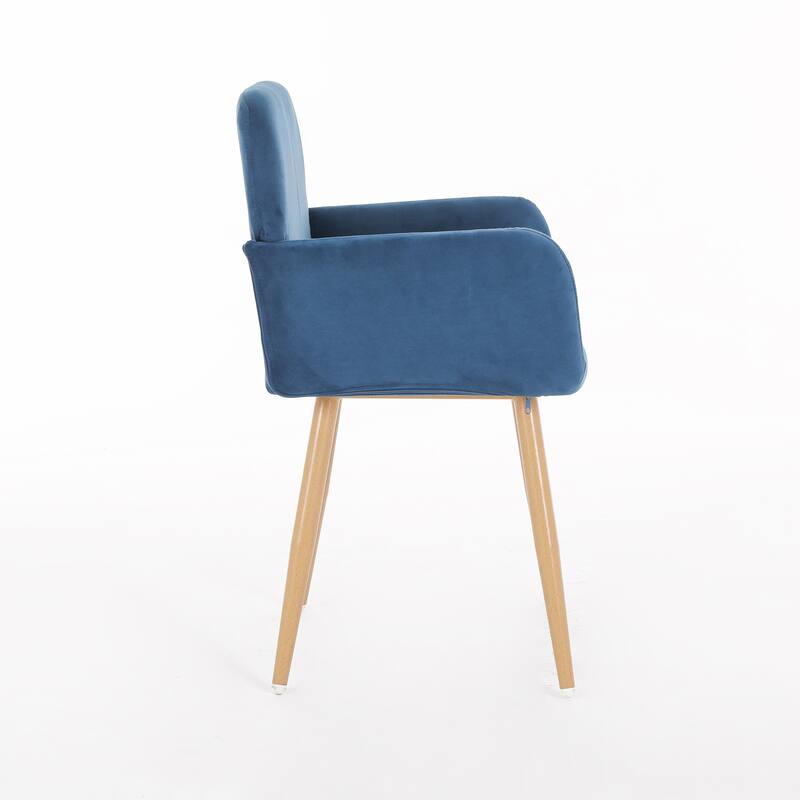 Upholstered Side Dining Chair with Metal Leg