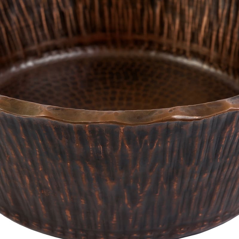 Forest Vessel Hammered Copper Sink (PVRTRDB)