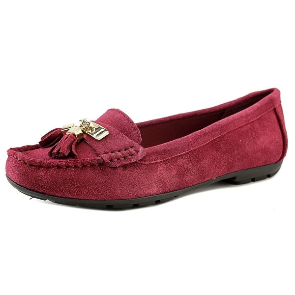 burgundy moccasins