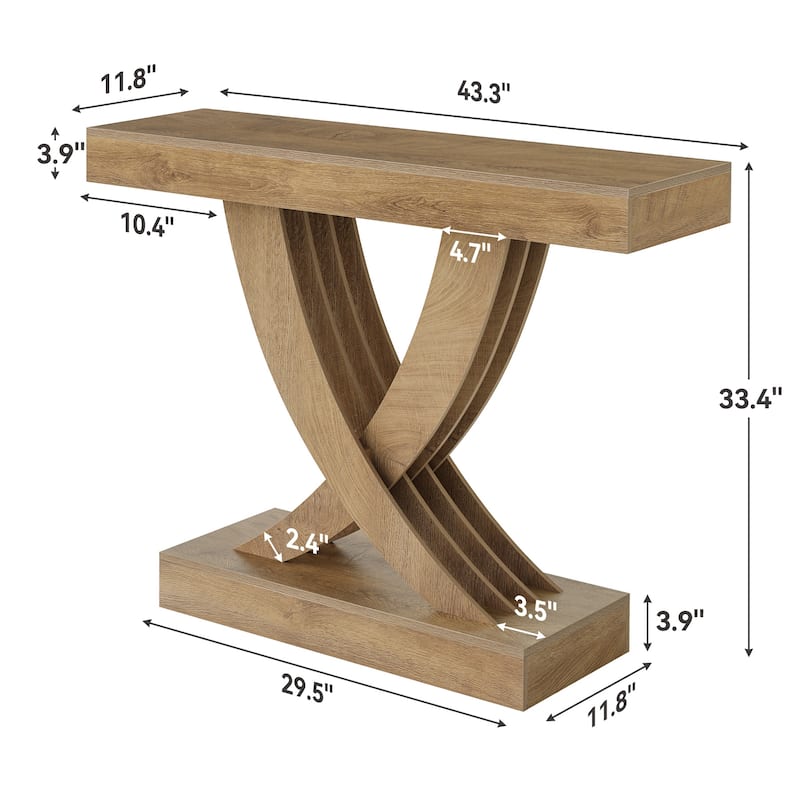 43.3-inch Small Narrow Console Table for Entryway Living Room