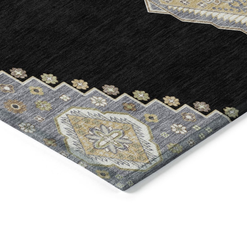 HomeRoots Oriental Traditional Rectangle Outdoor Rug