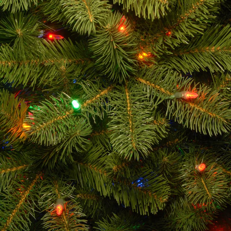 National Tree Company 6.5 ft. Downswept Douglas Fir Tree with Multicolored Lights - 6.5 Foot