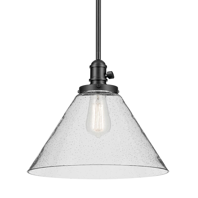 Kichler Lighting Avery 1-Light Pendant Light with Seeded Glass