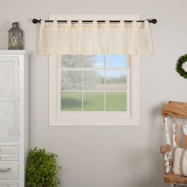 slide 1 of 8, Willow Tab Top Valance Creme - 16x72