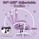 preview thumbnail 4 of 6, BOSSIN Gaming Chair with Cat Ears and Cat Paw Cushion Pillow,Cute Kawaii Reclining Computer Chair for Girl with Footrest