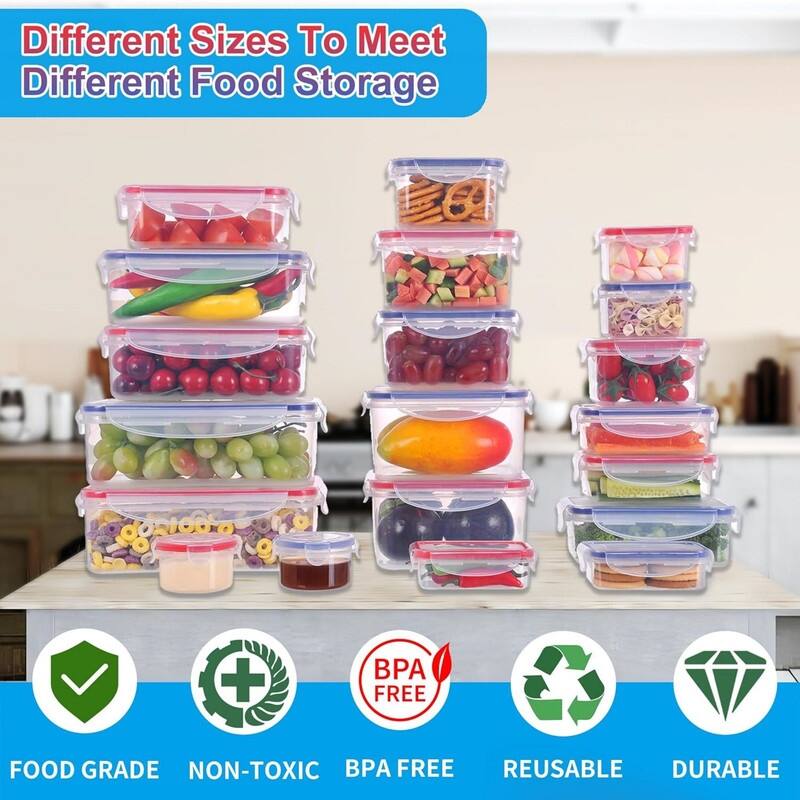 40-Piece Reusable Food Storage Containers