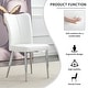 preview thumbnail 8 of 23, Modern minimalist 4-piece set of faux leather dining chairs and office chairs