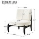 preview thumbnail 31 of 52, Modern Teddy Slipper Chair Armless Lounge Sofa