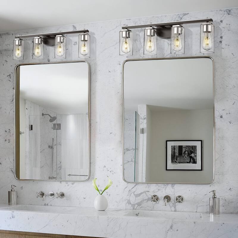 4-Light Wall Sconces Bathroom Vanity Light Over Mirror