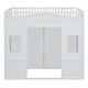 preview thumbnail 16 of 30, Elegant Design Full Size House Loft Bed with Ladder & Wardrobe